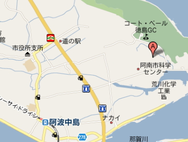 松本Ｇマンション地図、阿南市那賀川町にある３ＤＫの賃貸アパート